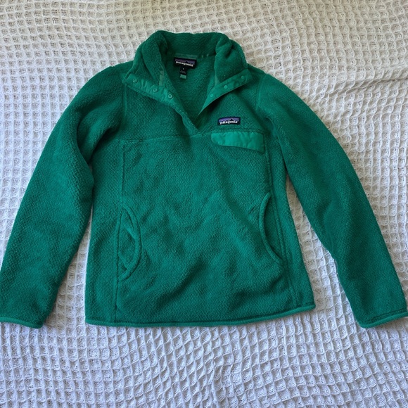 Patagonia synchilla teal fleece pullover - Picture 2 of 3
